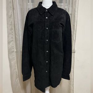 Blank NYC Men's Leather Shirt Jacket